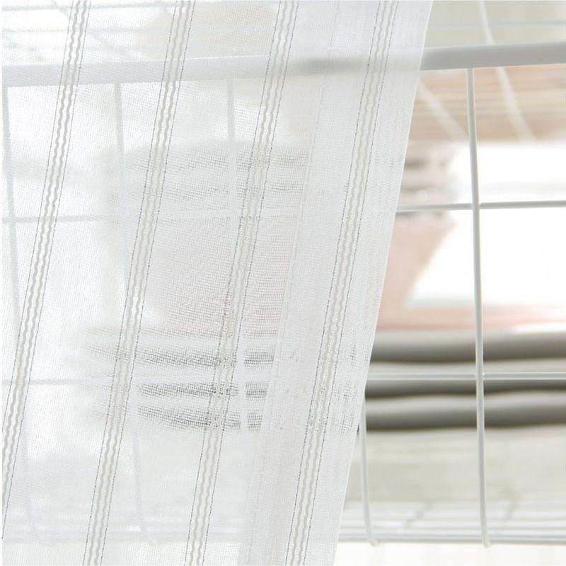 Moderne Bestickte Voile-Vorhänge, Nordischer Tüllvorhang, Maßgefertigter Vorhang Für Wohnzimmer