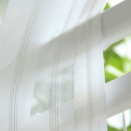 Moderne Bestickte Voile-Vorhänge, Nordischer Tüllvorhang, Maßgefertigter Vorhang Für Wohnzimmer