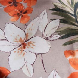 Baumwoll-Leinen-Vorhang Nach Maß Vorhang Im Amerikanischen Stil Mit Blumenmuster