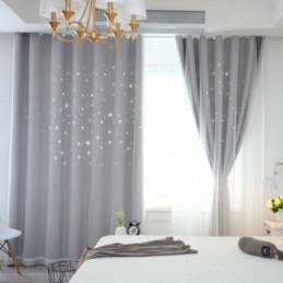 Fresh Max Verdunkelungsvorhang Nach Maß, Vorhang Hohlstern Mit Durchsichtigem Kinderzimmer