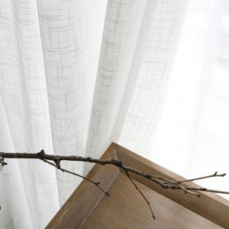 Weißer Transparenter Vorhang, Maßgefertigt, Einfarbig, Passend Zu Voile, Für Wohnzimmer Und Schlafzimmer