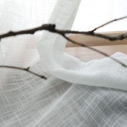 Weißer Transparenter Vorhang, Maßgefertigt, Einfarbig, Passend Zu Voile, Für Wohnzimmer Und Schlafzimmer