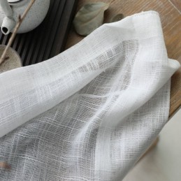 Weißer Transparenter Vorhang, Maßgefertigt, Einfarbig, Passend Zu Voile, Für Wohnzimmer Und Schlafzimmer