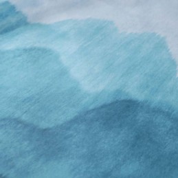 Blauer Nebel Bedruckter Vorhang Nach Maß Vorhang Modern Schlicht Verdunkelung Wohnzimmer Schlafzimmer Kinderstoff