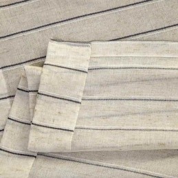 Nordischer Schlichter Transparenter Vorhang, Maßgefertigt, Vorhangstreifen, Jacquard, Umweltfreundlich, Leinen-Mischgewebe