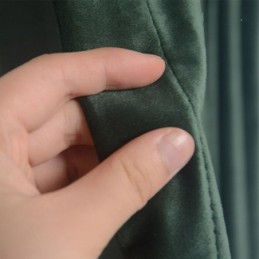 Max Verdunkelungsvorhang Nach Maß, Gardine Samt-Imitat, Dunkel, Einfarbig, Für Schlafzimmer