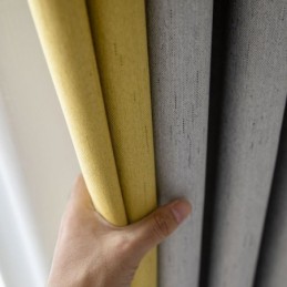 Doppelte Farben Spleißvorhang Maßgefertigter Vorhang Modern Einfach Halbverdunkelnd Wohnzimmer Schlafzimmer Stoff