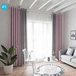 Doppelte Farben Spleißvorhang Maßgefertigter Vorhang Modern Einfach Halbverdunkelnd Wohnzimmer Schlafzimmer Stoff