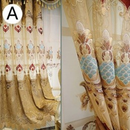 Chenille-Vorhang Nach Maß Vorhang Europa-Stil Fensterbehandlung