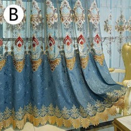 Chenille-Vorhang Nach Maß Vorhang Europa-Stil Fensterbehandlung