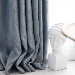 Eleganter Verdunkelungsvorhang Nach Maß, Gardine, Einfarbig, Für Schlafzimmer, Büro