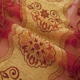 Minimalistischer Klassischer Voile-Vorhang, Maßgefertigter Vorhang, Europäischer Jacquard, Wohnzimmerfenster
