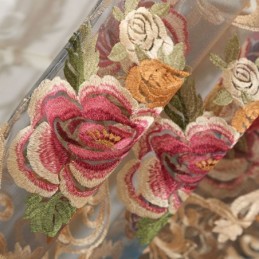 Nordischer Transparenter Vorhang Nach Maß Vorhang Luxus Atmungsaktiv Stickerei Wohnzimmer