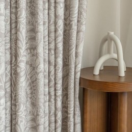 Vorhänge Mit Blattmuster Im Amerikanischen Stil Aus Polyester