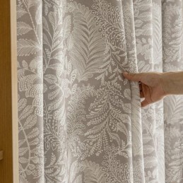Vorhänge Mit Blattmuster Im Amerikanischen Stil Aus Polyester