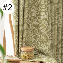 Vorhänge Mit Blattmuster Im Amerikanischen Stil Aus Polyester