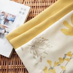 Chevron-Verdunkelungsvorhänge Mit Amerikanischem Blumenmosaik