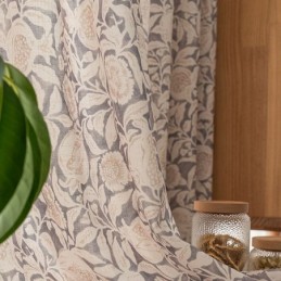 Amerikanischer Bedruckter Vorhang, Maßgefertigt, Vorhang Mit Granatapfelblüte, Polyester