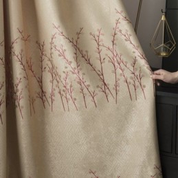 Vorhang Nach Maß Vorhang American Plant Jacquard