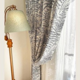 Chenille-Vorhänge American Dark Jacquard