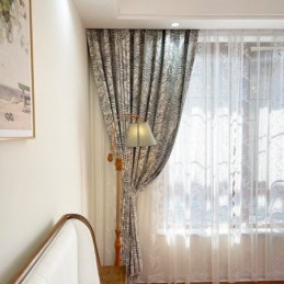 Chenille-Vorhänge American Dark Jacquard