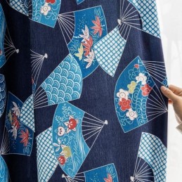 Chenille-Vorhänge Nordic Fan Sub Printed Blackout