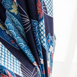 Chenille-Vorhänge Nordic Fan Sub Printed Blackout