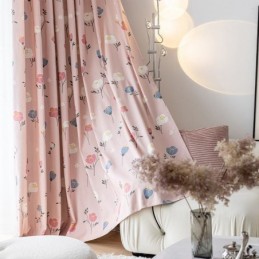 Baumwollgardine Nach Maß, Vorhang Mit Blumenmuster, Nordischer Stil