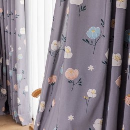 Baumwollgardine Nach Maß, Vorhang Mit Blumenmuster, Nordischer Stil
