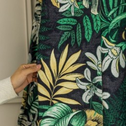 Chenille-Verdunkelungsvorhänge Im Europäischen Stil Mit Pflanzendruck