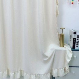 Nordischer Chenille-Vorhang, Maßgefertigt, Einfarbig, Spleißen Für Wohnzimmer, Schlafzimmer