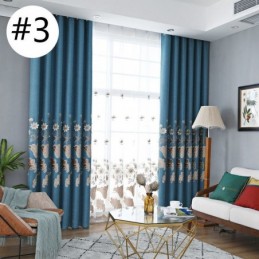 Nordic Blackout Vorhänge Floral Stickerei Für Wohnzimmer Schlafzimmer