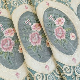 Chenille Stickerei Vorhänge Europäischen Stil Floral Für Wohnzimmer Schlafzimmer