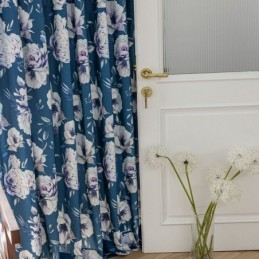 Vorhang Mit Blumenmuster, Maßgefertigt, Vorhang Im Nordischen Stil, Baumwolle
