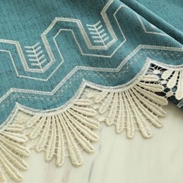 Chenille Halbverdunkelungsvorhänge Im Chinesischen Stil, Berge, Stickerei, Wohnzimmer, Schlafzimmer