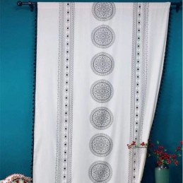 Bedruckter Leinenvorhang...