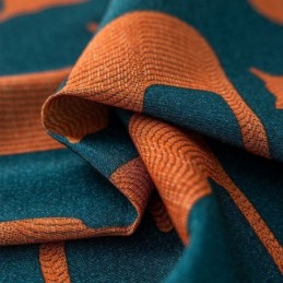 Baumwollgardine Nach Maß, Vorhang Mit Kätzchen-Print, Nordischer Stil