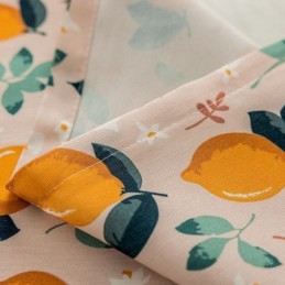 Baumwollgardine Maßgardine Obst Bedruckt Nordic