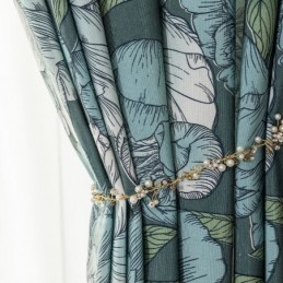 Baumwollgardine Nach Maß, Vorhang Mit Blumenmuster, Nordischer Stil