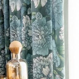 Baumwollgardine Nach Maß, Vorhang Mit Blumenmuster, Nordischer Stil