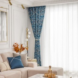 Vorhang Nach Maß Gardine Raute Bedruckt Nordischer Stil