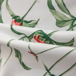 Vorhang Im Nordischen Stil, Maßgefertigt, Vorhang Aus Polyester Mit Pflanzendruck