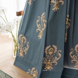 Baumwollvorhang, Maßgefertigter Vorhang Im Europäischen Blumendruckstil