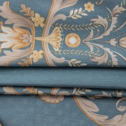 Baumwollvorhang, Maßgefertigter Vorhang Im Europäischen Blumendruckstil