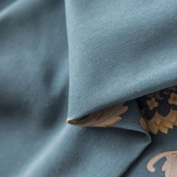 Baumwollvorhang, Maßgefertigter Vorhang Im Europäischen Blumendruckstil
