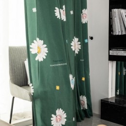 Baumwollgardine Nach Maß, Vorhang Mit Blumenmuster, Nordischer Stil