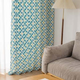 Vorhang Nach Maß, Vorhang Geometrisch Bedruckt, Nordischer Stil