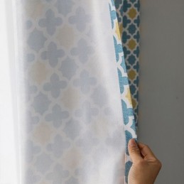 Vorhang Nach Maß, Vorhang Geometrisch Bedruckt, Nordischer Stil