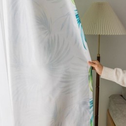 Vorhang Nach Maß, Vorhang Blätter Bedruckt, Nordischer Stil