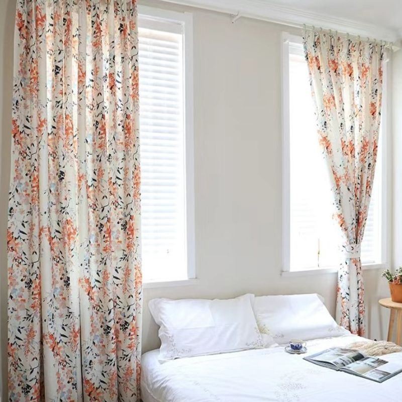 Botanische Druck Vorhänge Polyeter Blackout Fenster Vorhänge Wohnzimmer Schlafzimmer